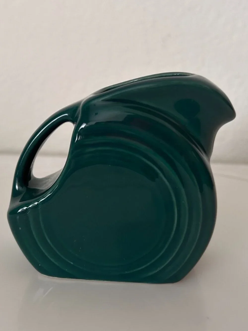 Fiesta Dark Green Evergreen Mini Disk Pitcher